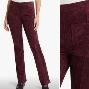 NWT Blank NYC/Stitch Fix Sueded Pull On Trouser in Burgundy - Size 28